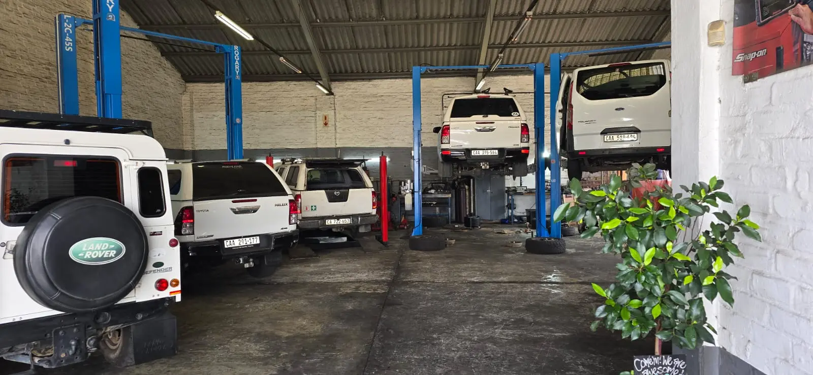The Tim's Auto Services workshop interior