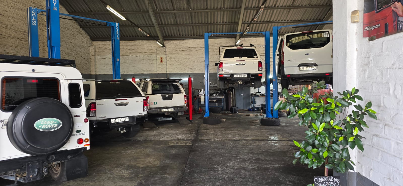 Inside the Tim's Auto Services workshop in Montague Gardens